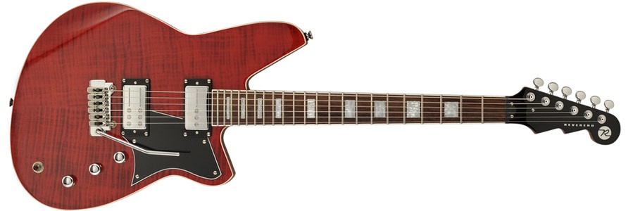 Reverend Bayonet Satin Wine Red Flame Maple